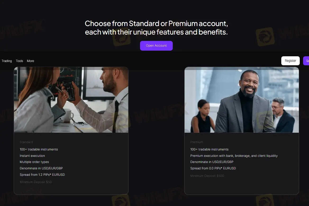 Account comparison