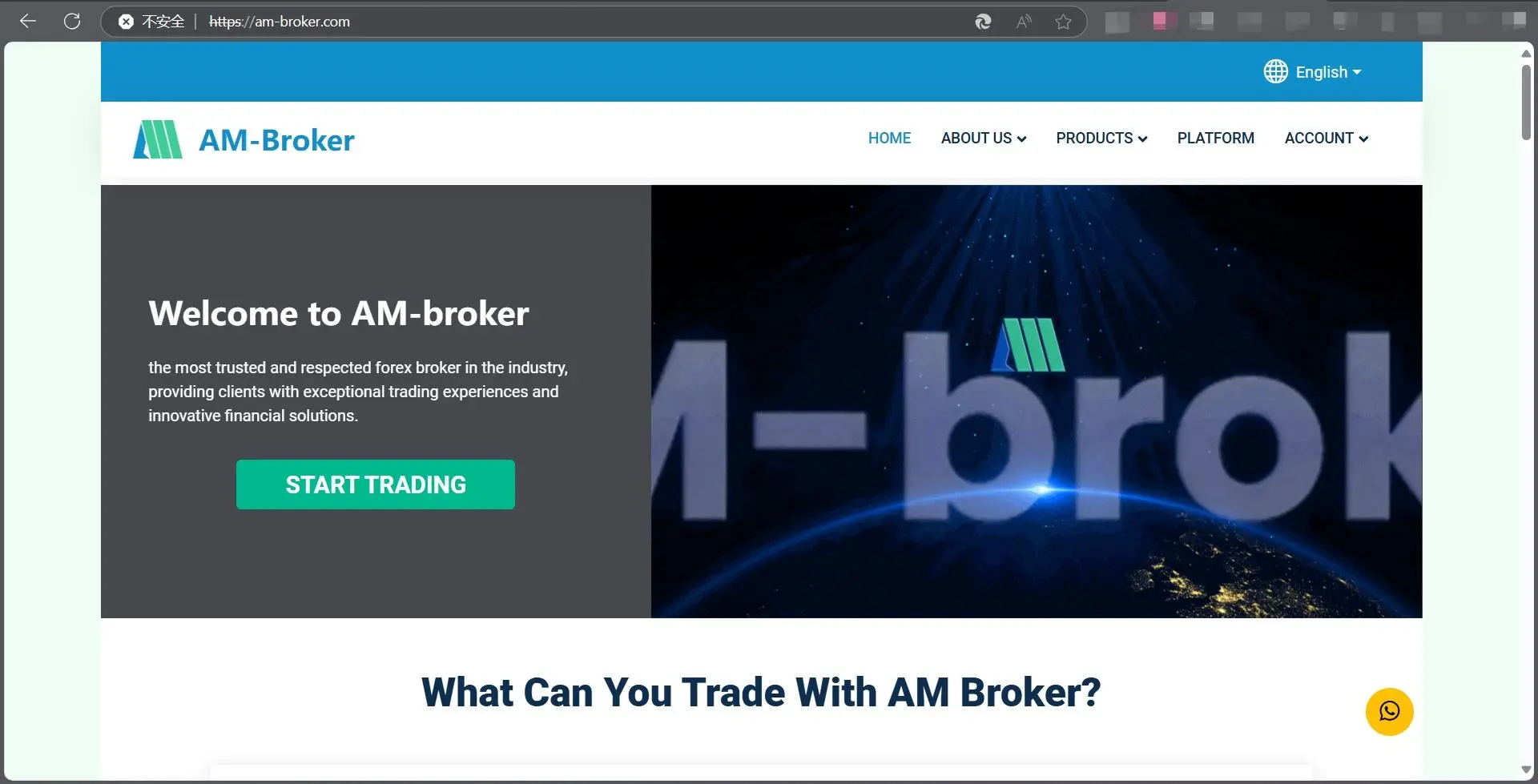 AM Broker's homepage AM Broker's homepage