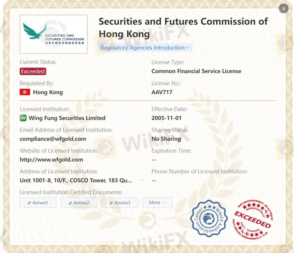 Exceeded SFC license