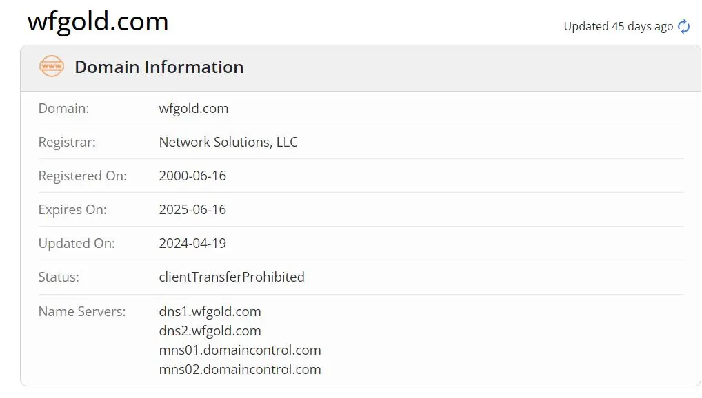 Domain information Domain information