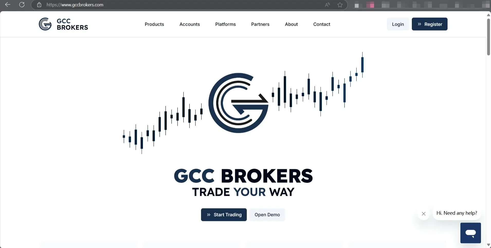 GCC BROKERS homepage