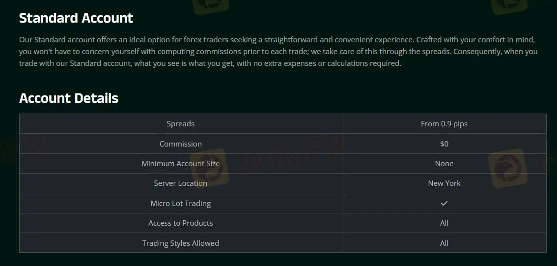 Account details