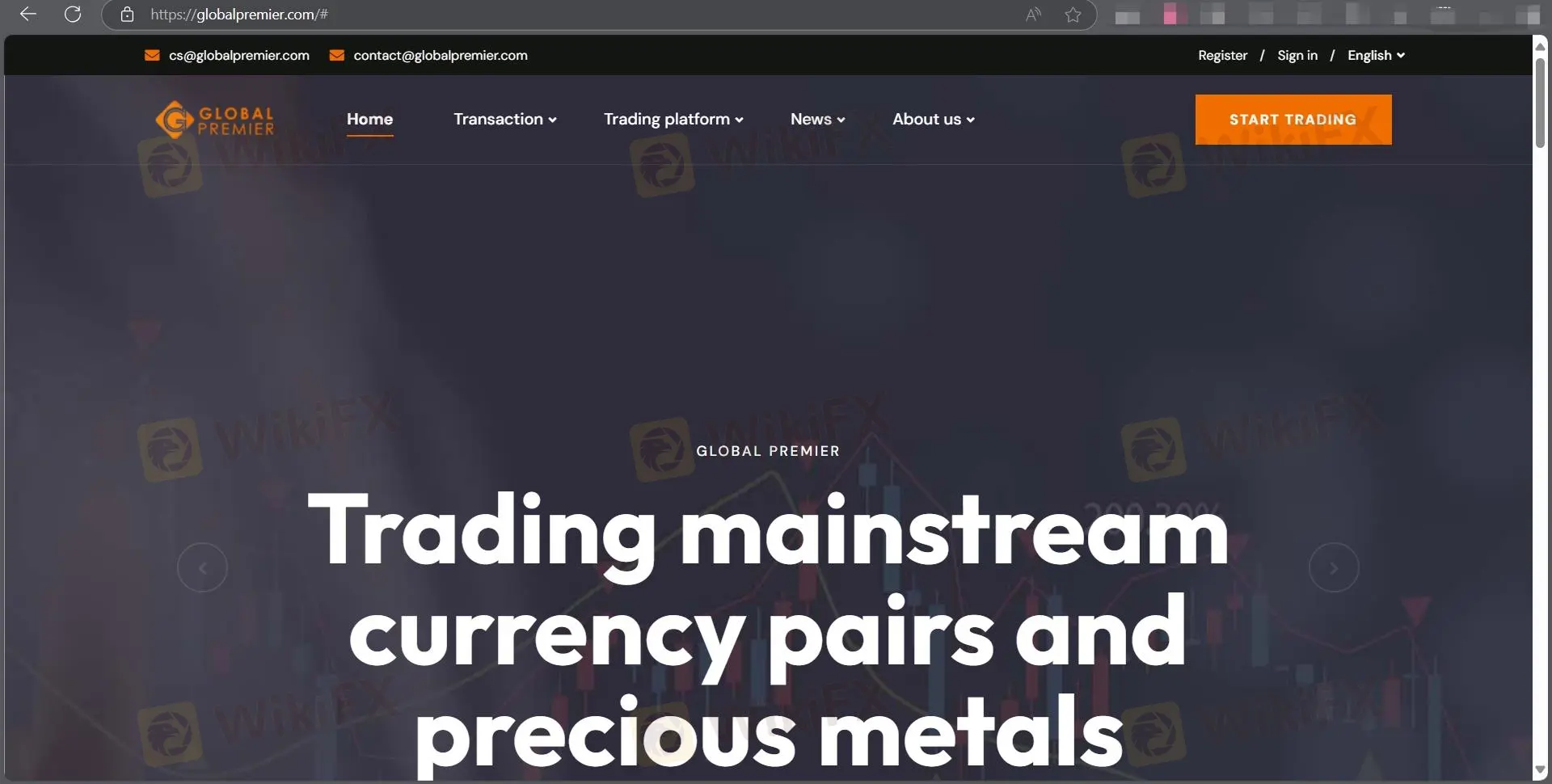 Домашняя страница Global Premier Домашняя страница Global Premier