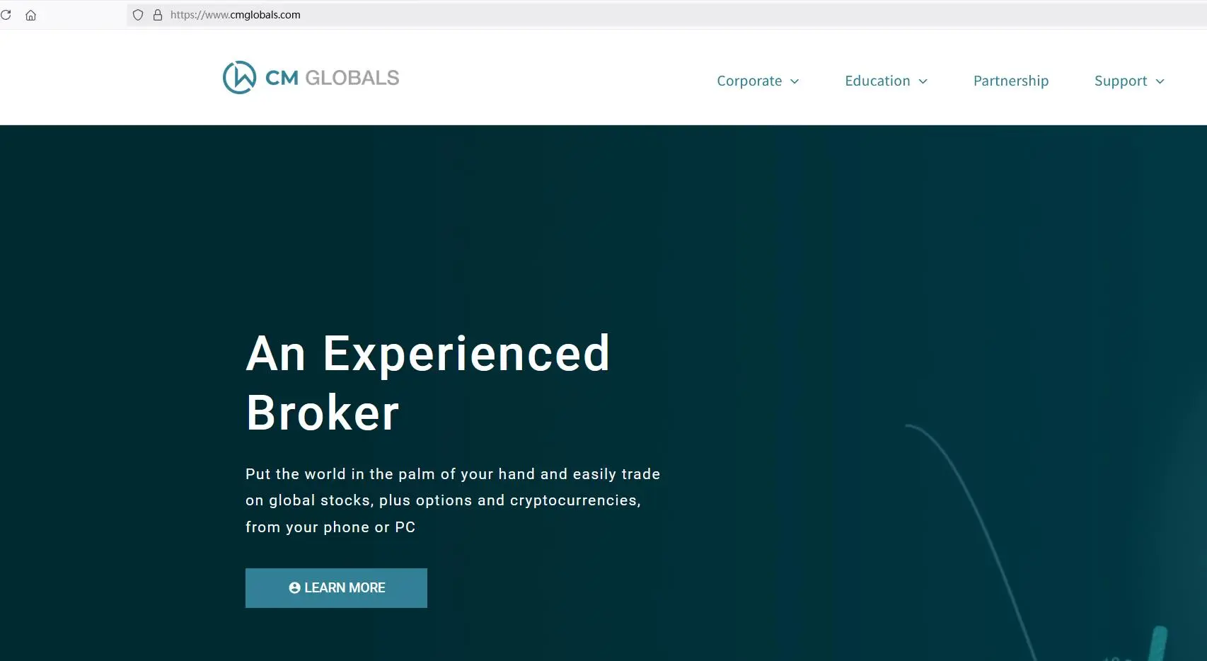 CM Global's homepage CM Global's homepage