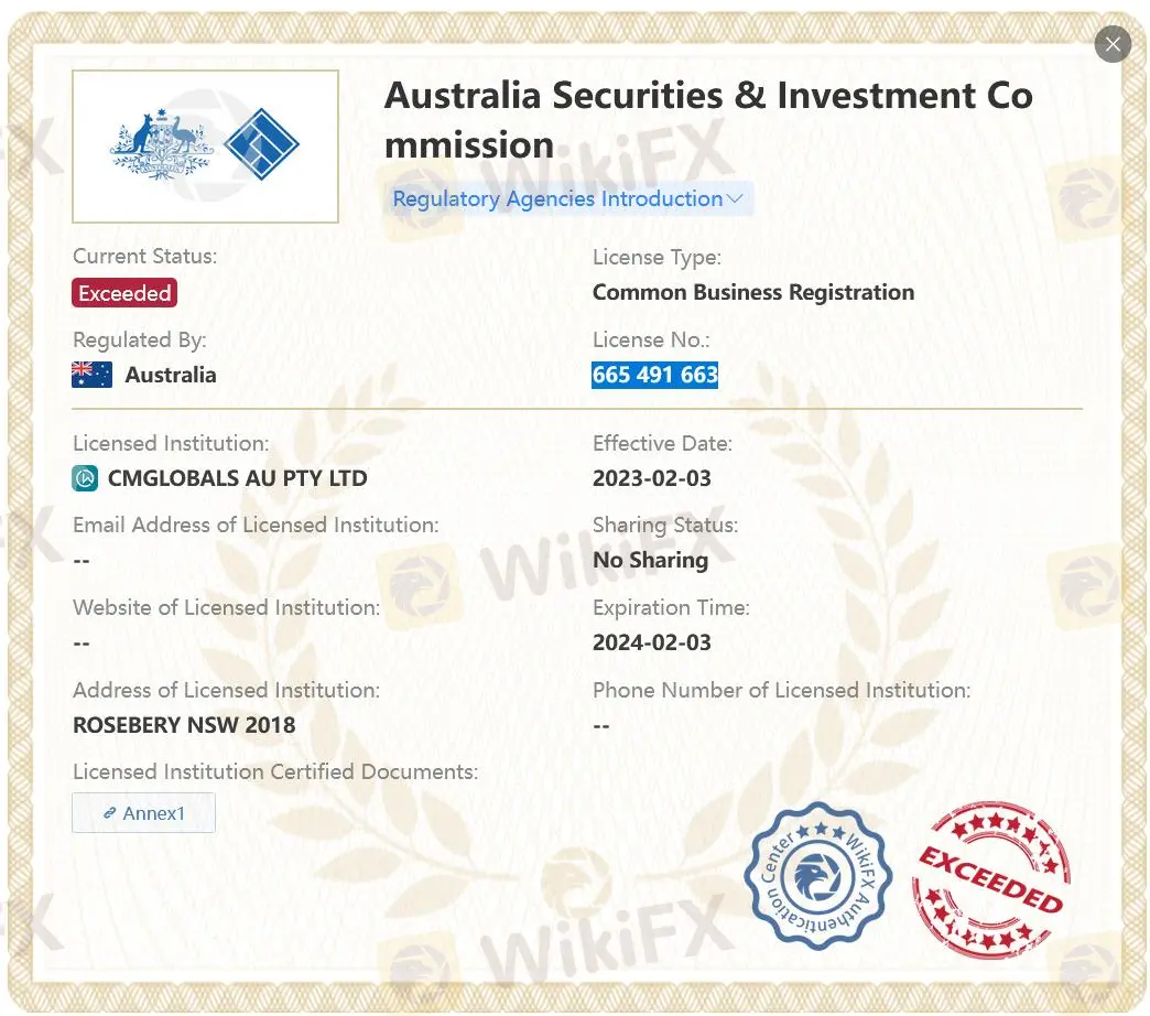 Exceeded ASIC license