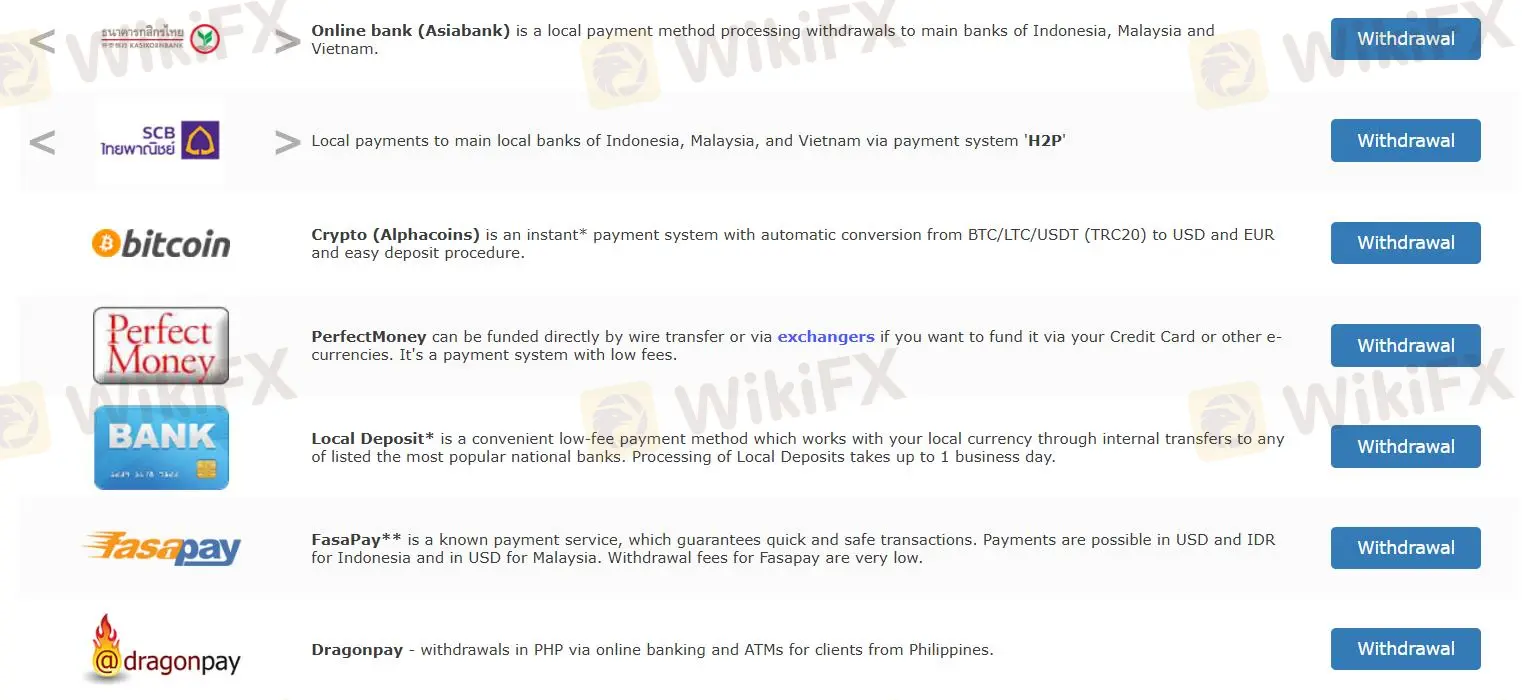 Pagdedeposito at Pagwiwithdraw