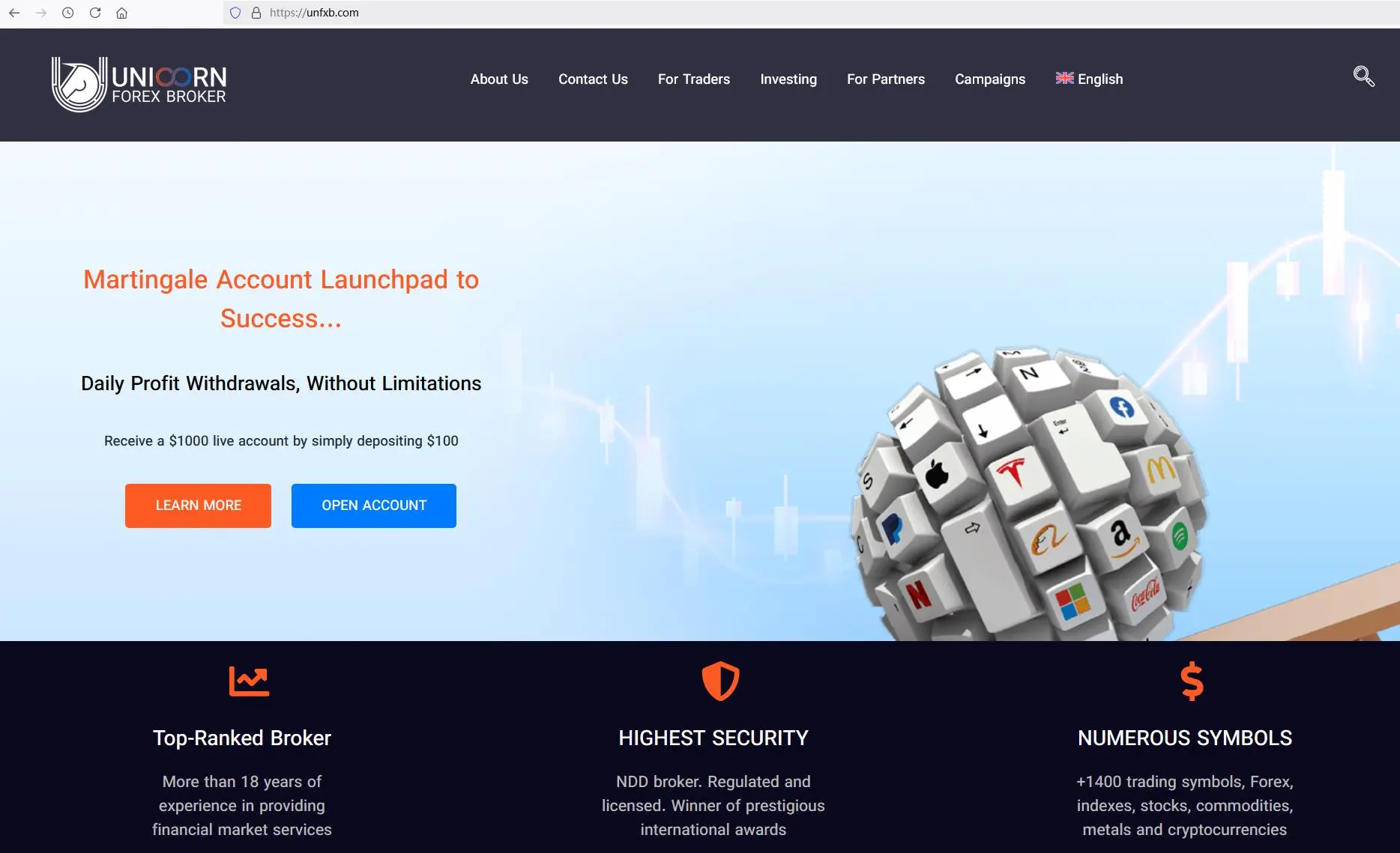 UNFXB's homepage UNFXB's homepage