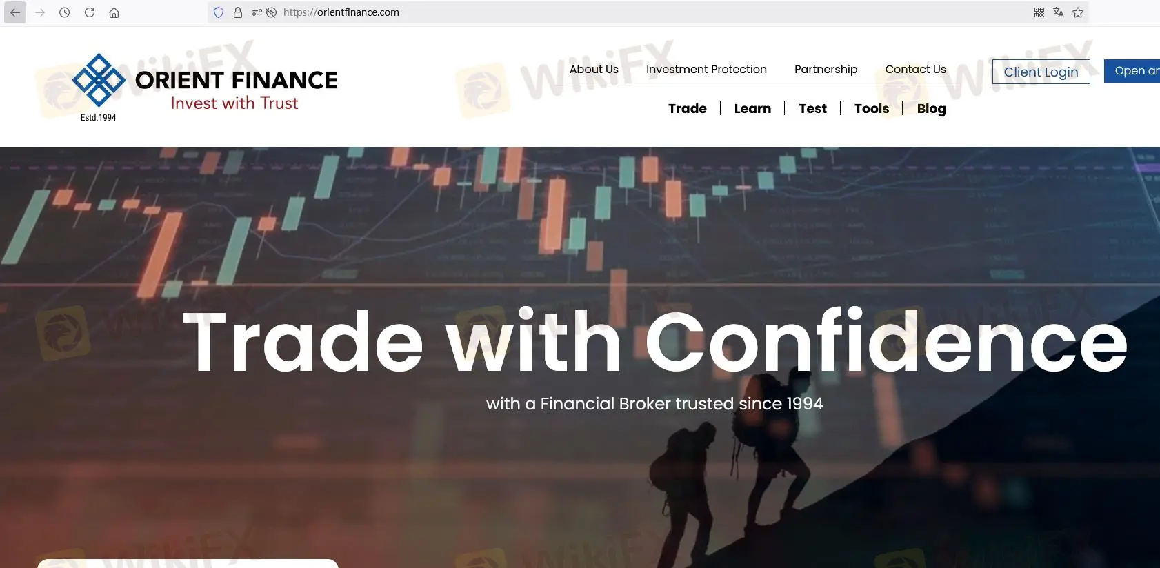 Orient finance's домашняя страница