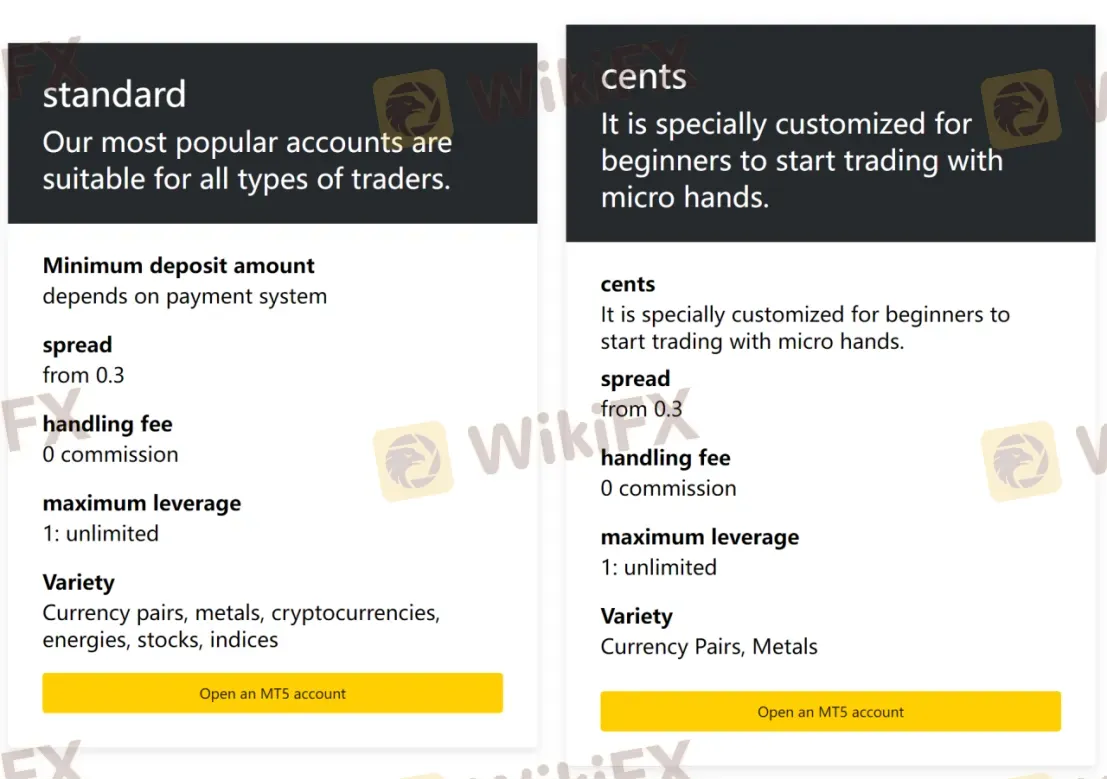 アカウント比較1 アカウント比較1