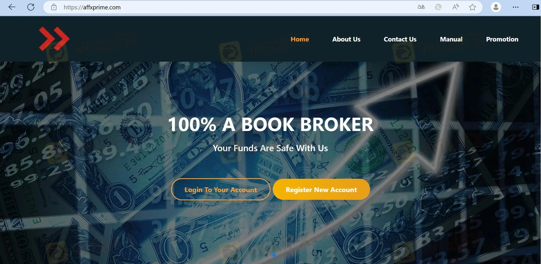 Page d'accueil de AFFX