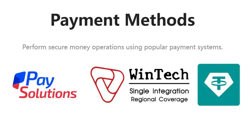 Payment methods