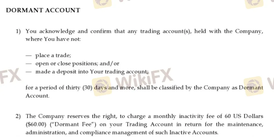 Dormant account