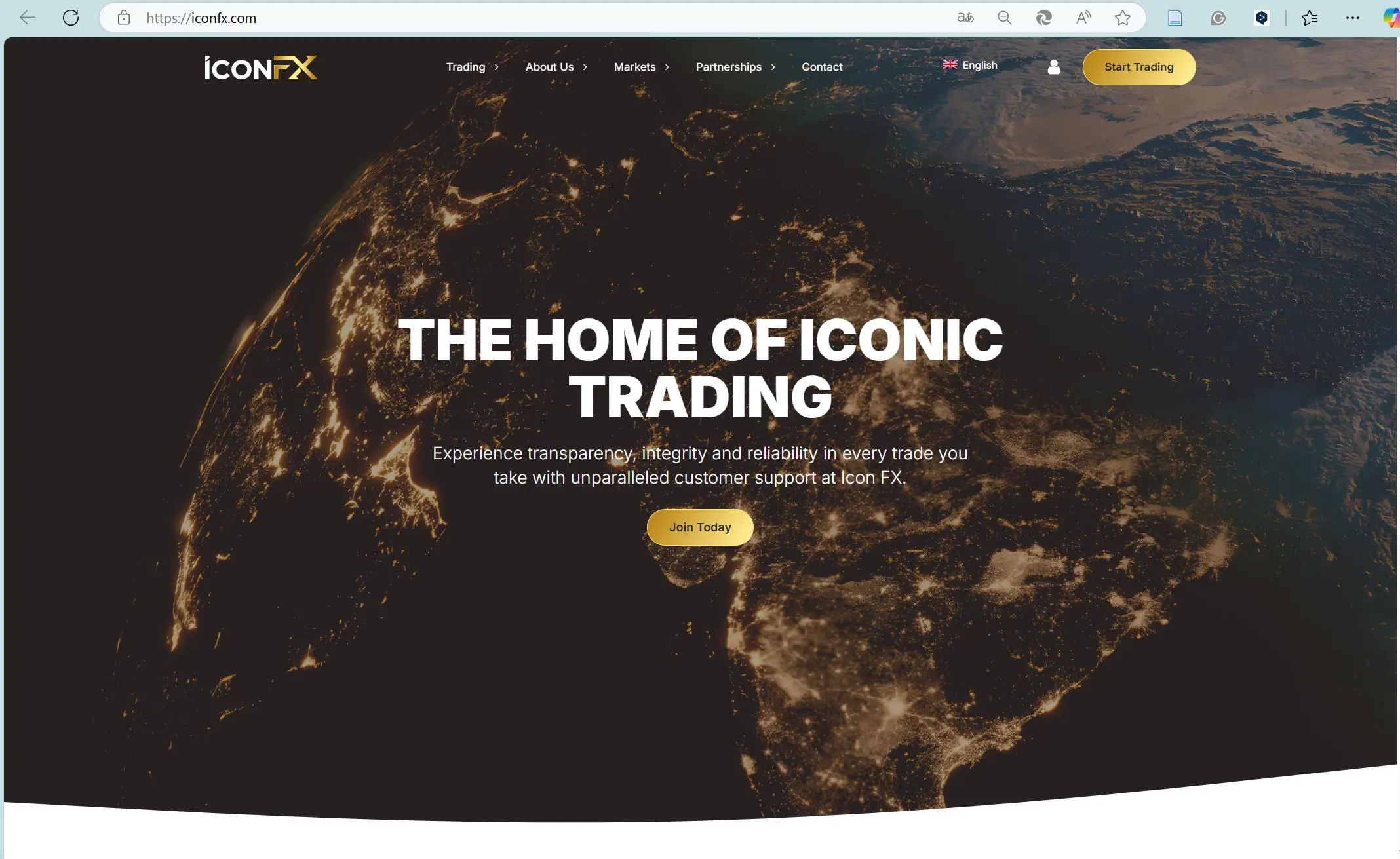 Icon FX's homepage Icon FX's homepage