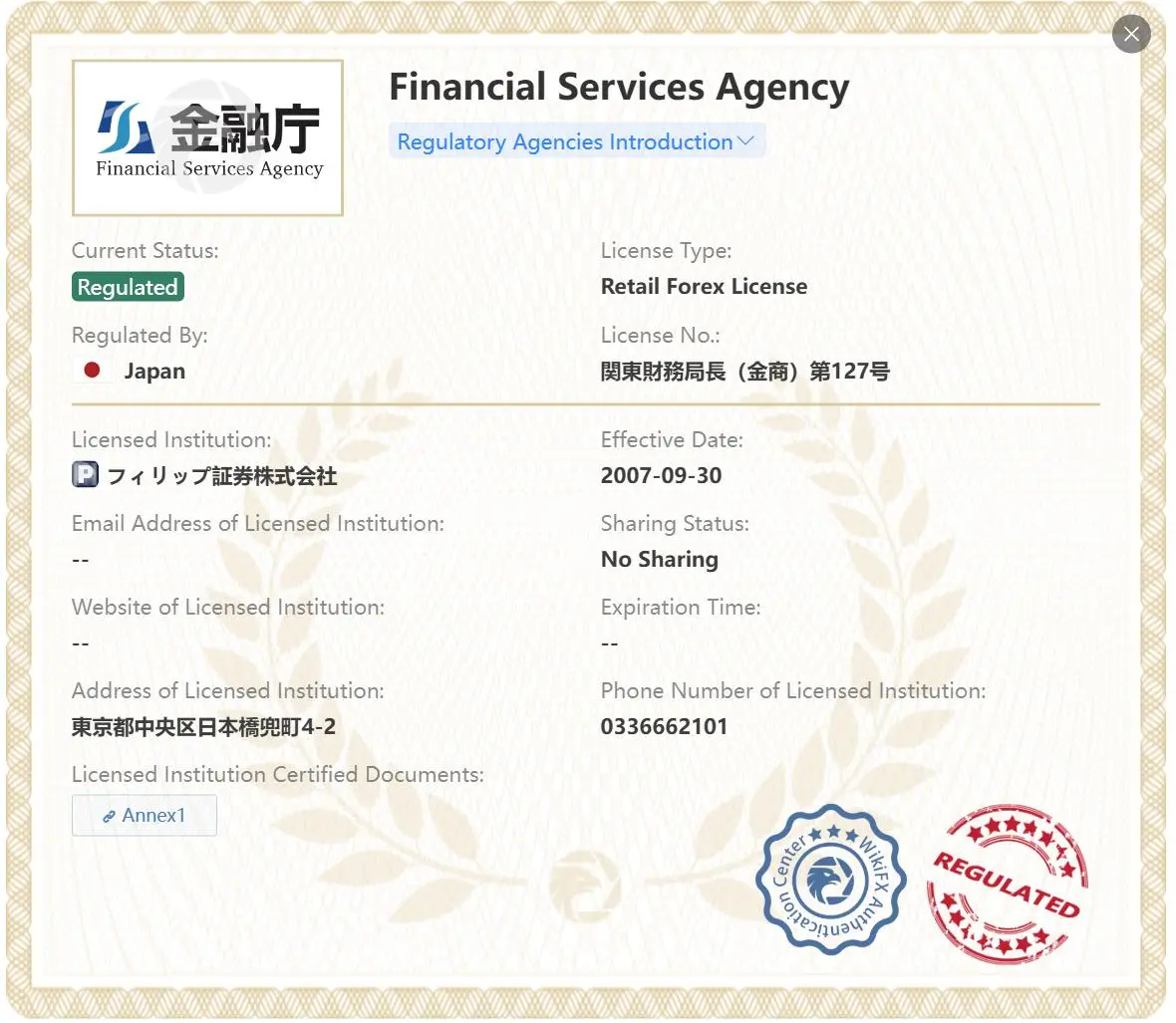 受FSA监管