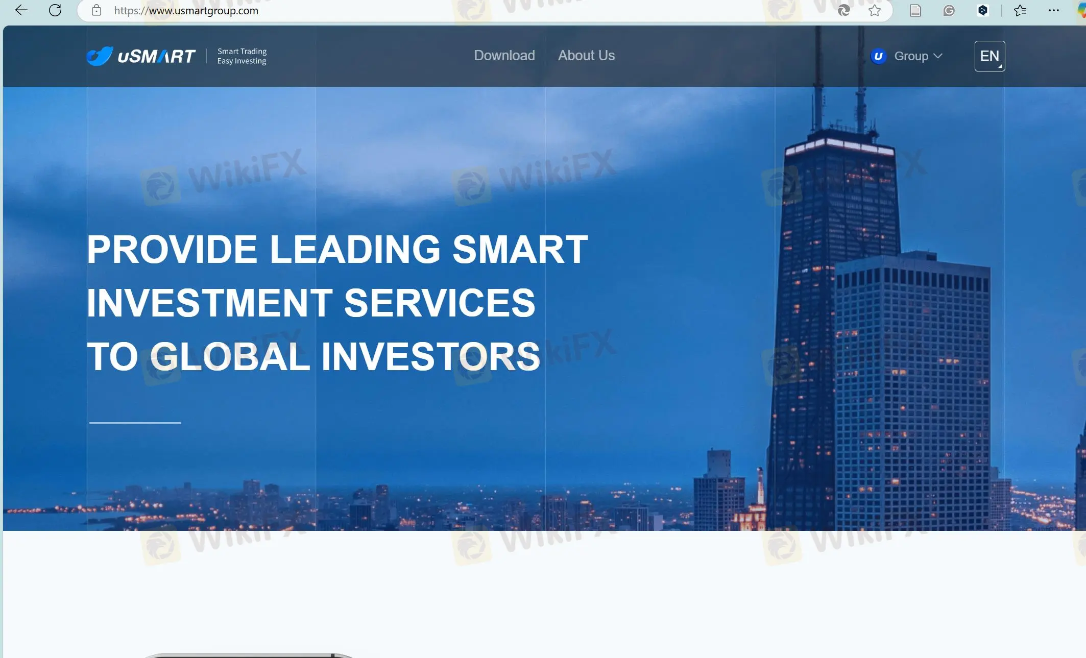 uSMART Group's homepage