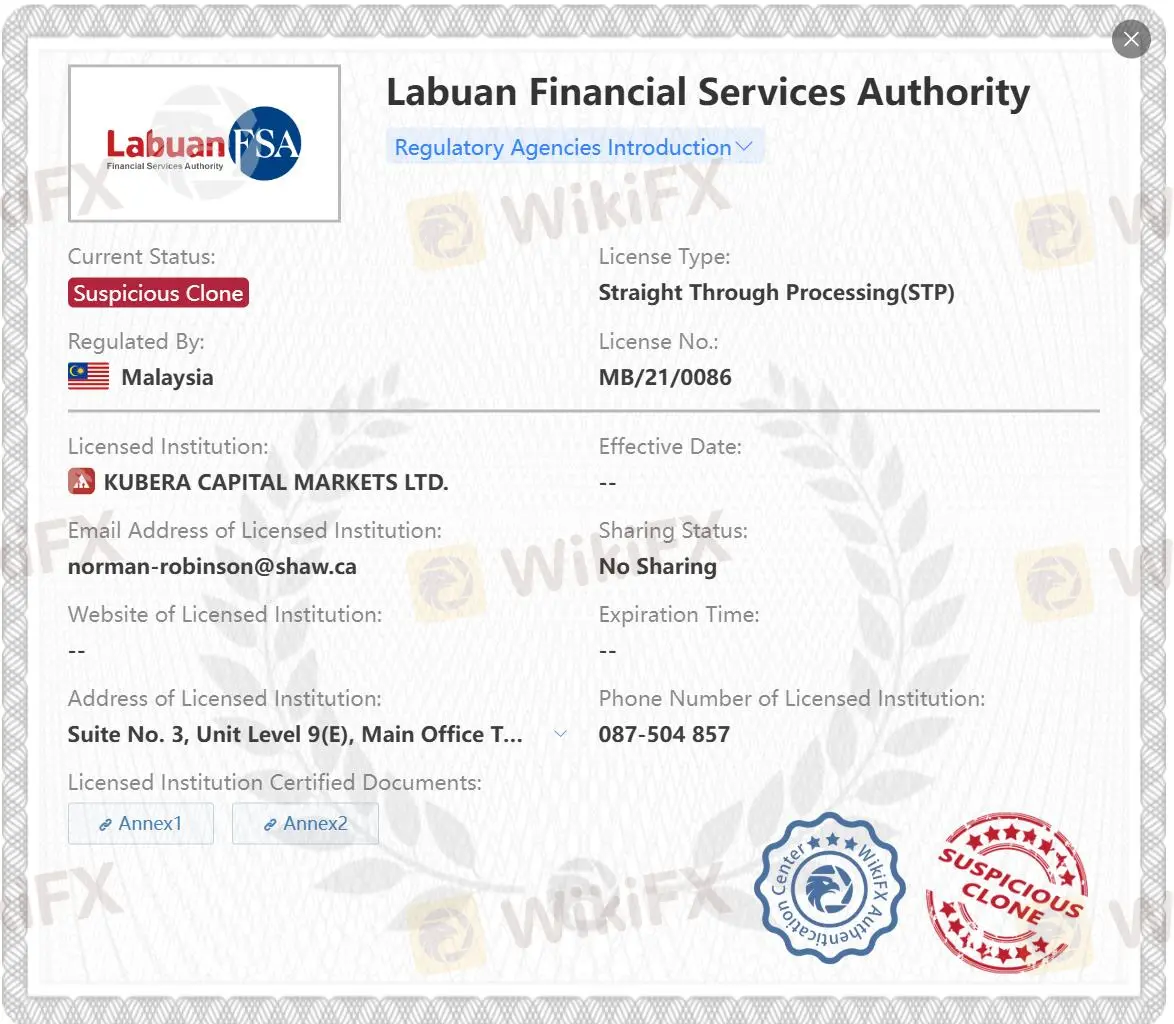 Licence suspecte clone LFSA