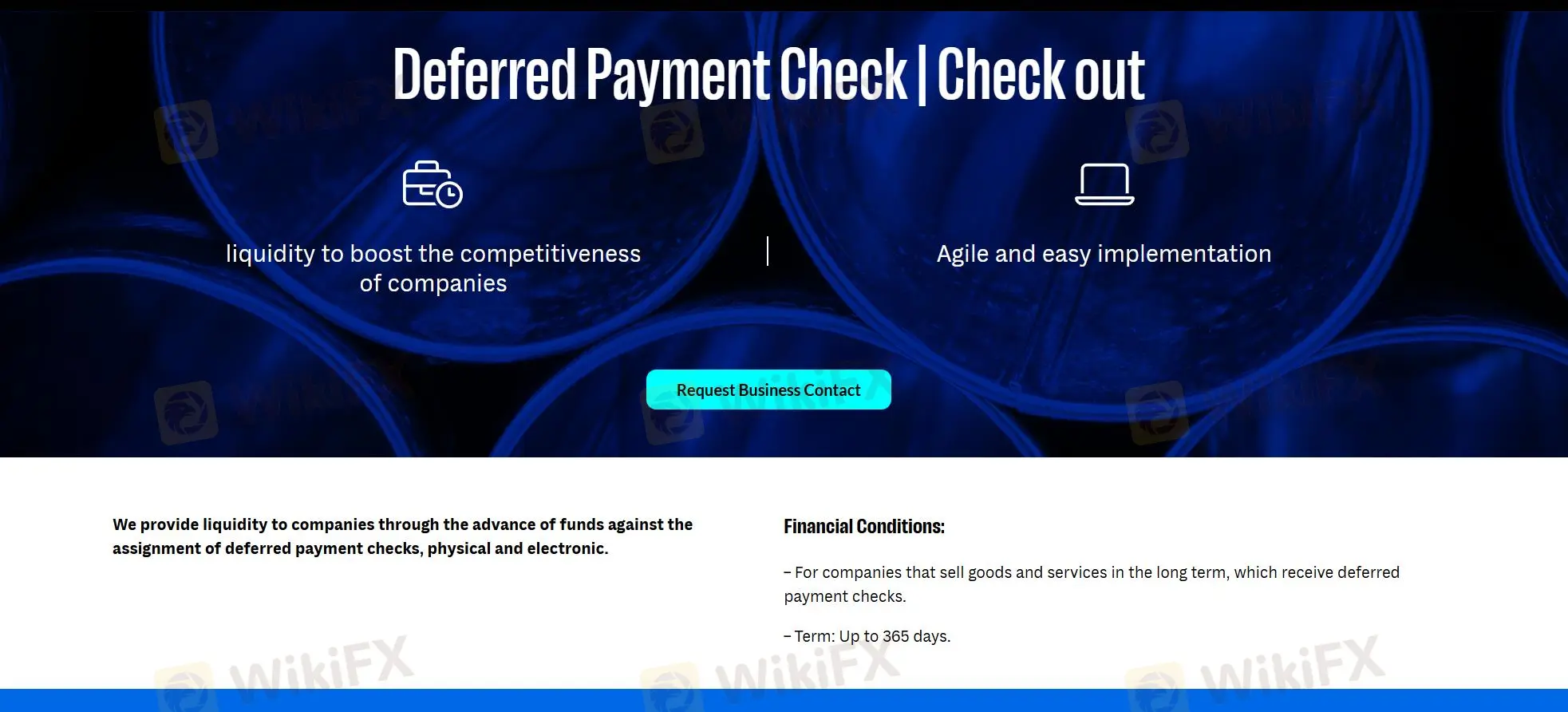 Deferred Payment Check