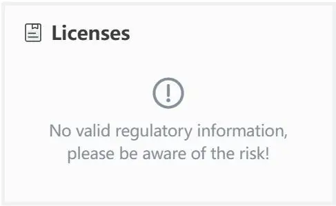 No license No license
