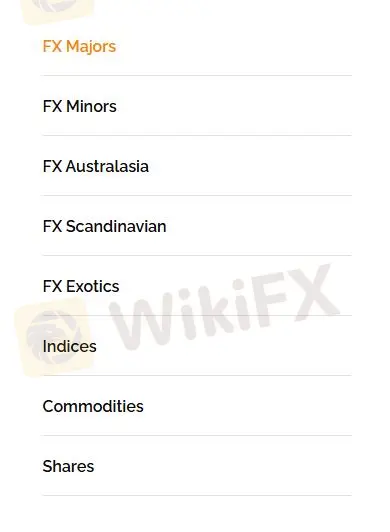 What Can I Trade on Capital Index?