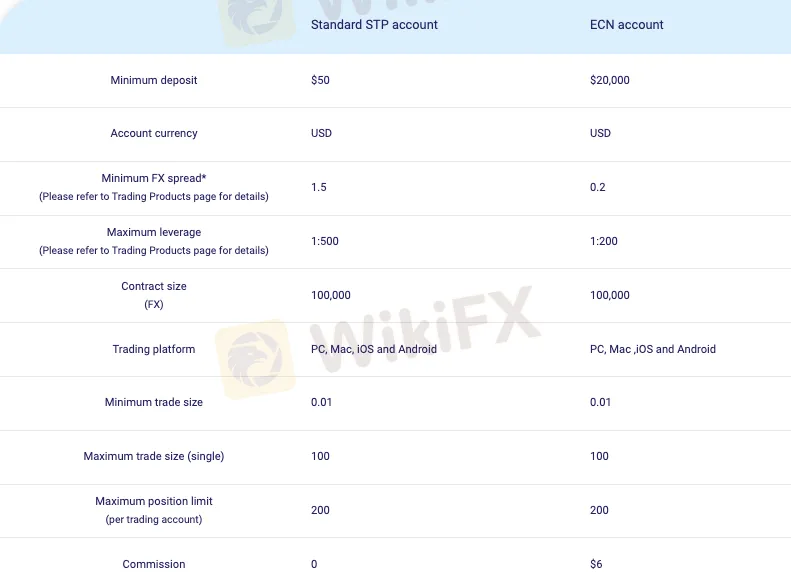 Account Types Account Types