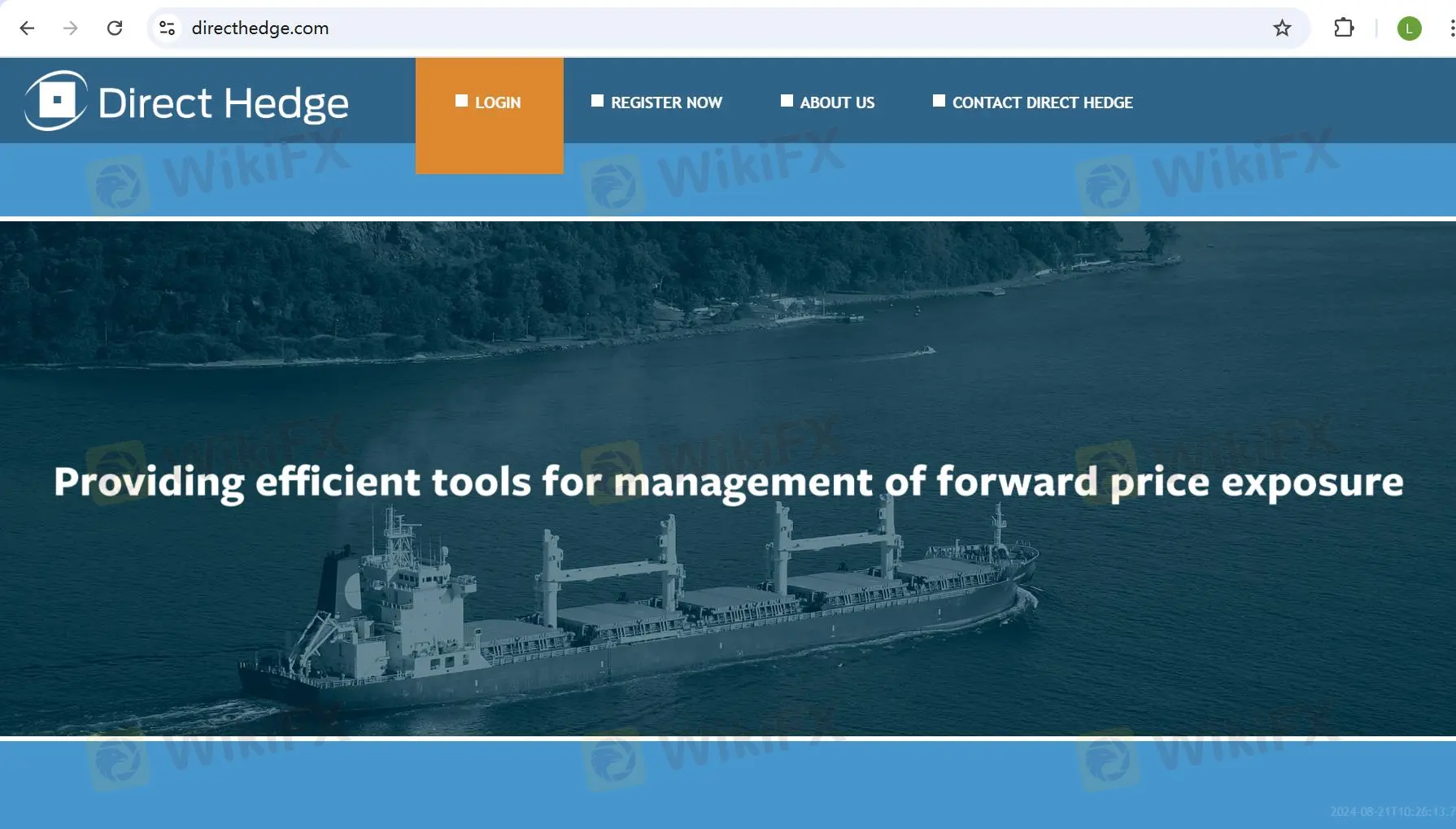 Direct Hedge's homepage