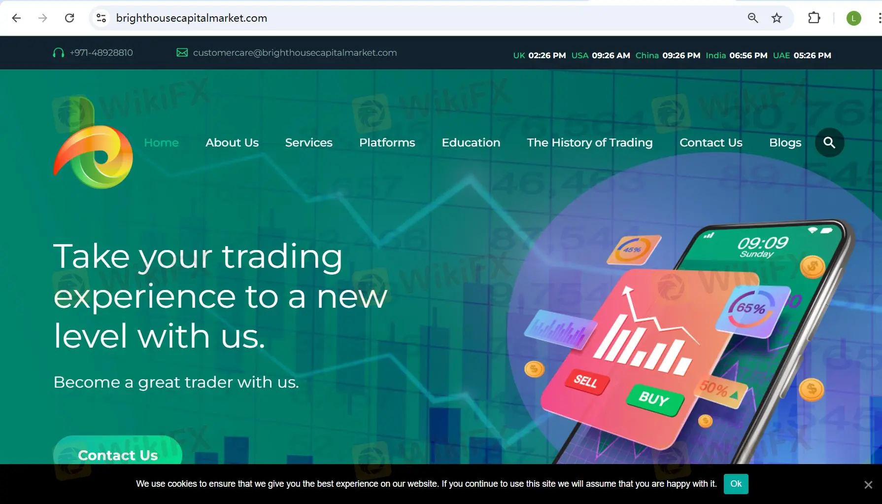 Brighthouse Capital Market's homepage