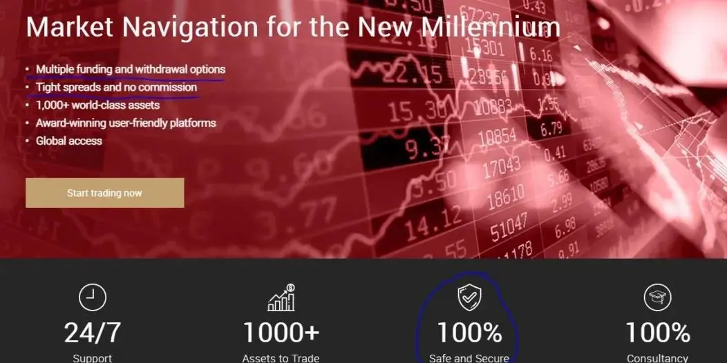 Valiant Markets' homepage