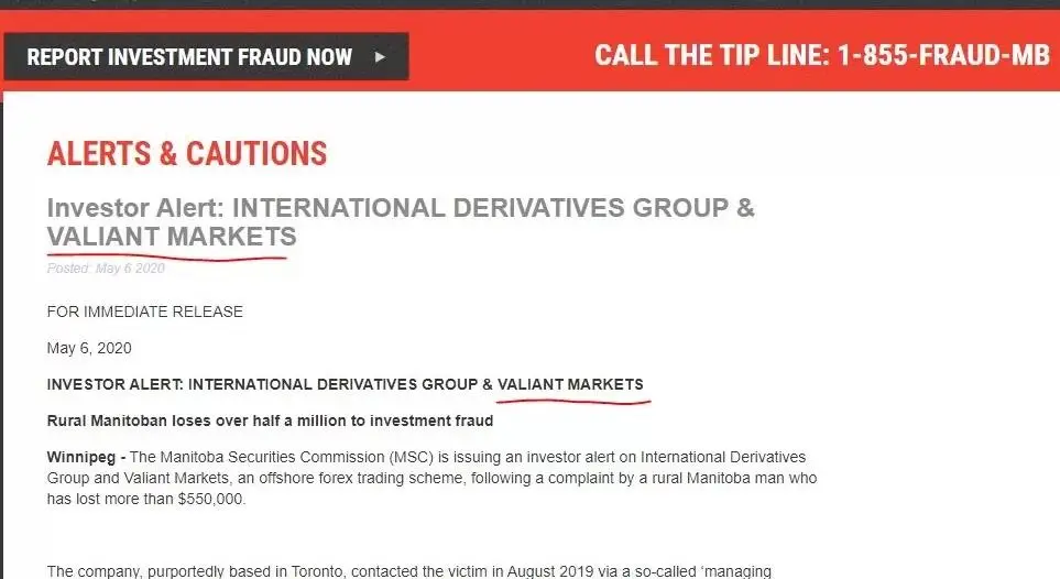Is Valiant Markets Legit?