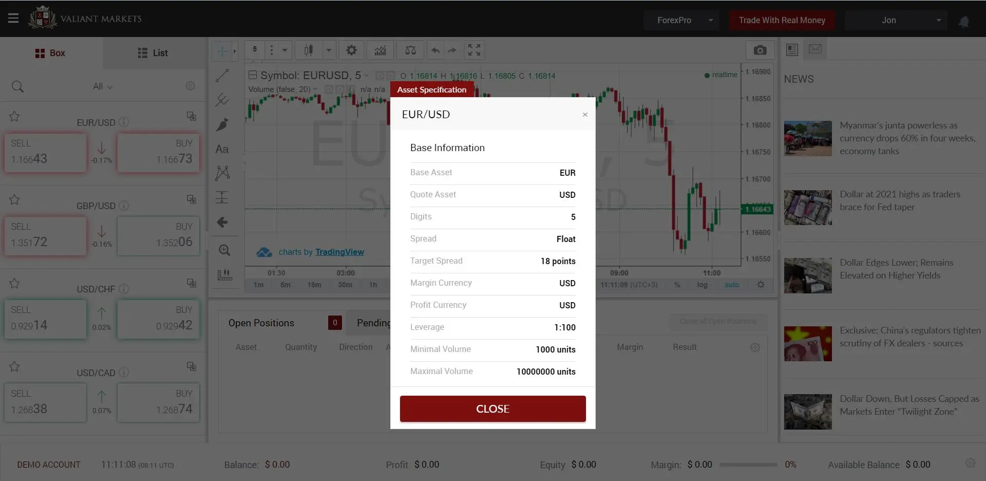 Web Trading Platform