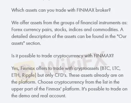 ¿Qué puedo operar en FINMAX ?