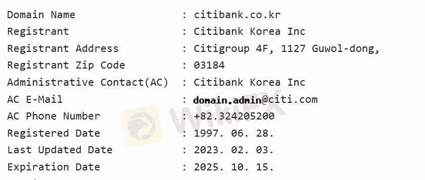 ¿Es Citibank Korea legítimo? ¿Es Citibank Korea legítimo?