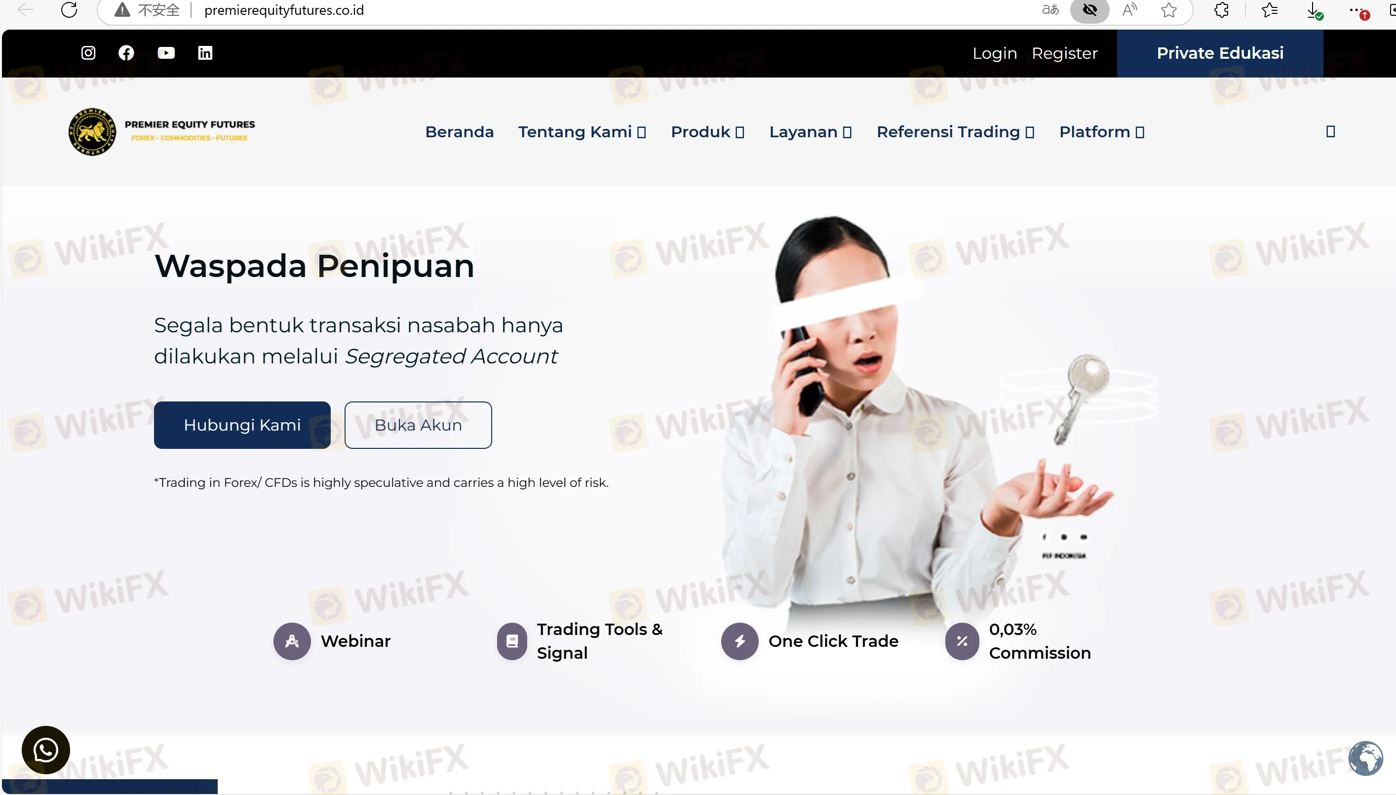 Premier Equity's homepage