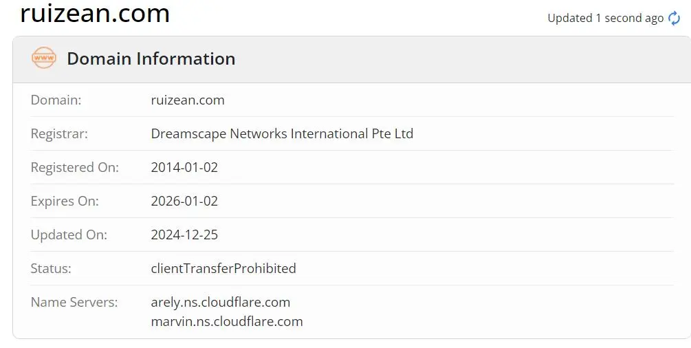 Domäneninformationen Domäneninformationen