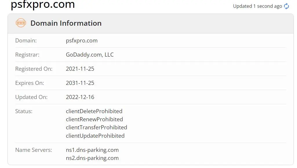 Domain information