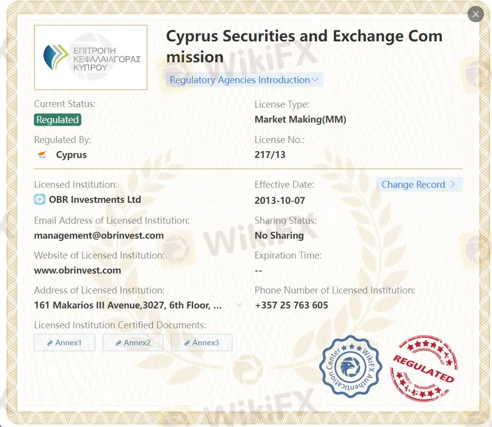Regulado por CySEC