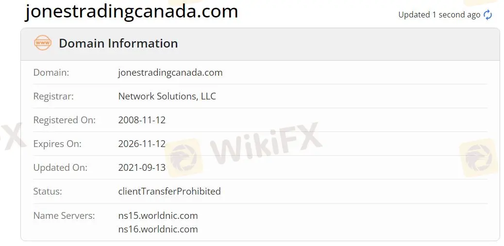 Informações de domínio