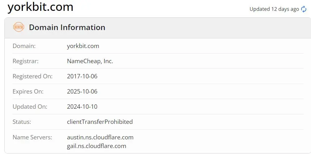 Domain information Domain information
