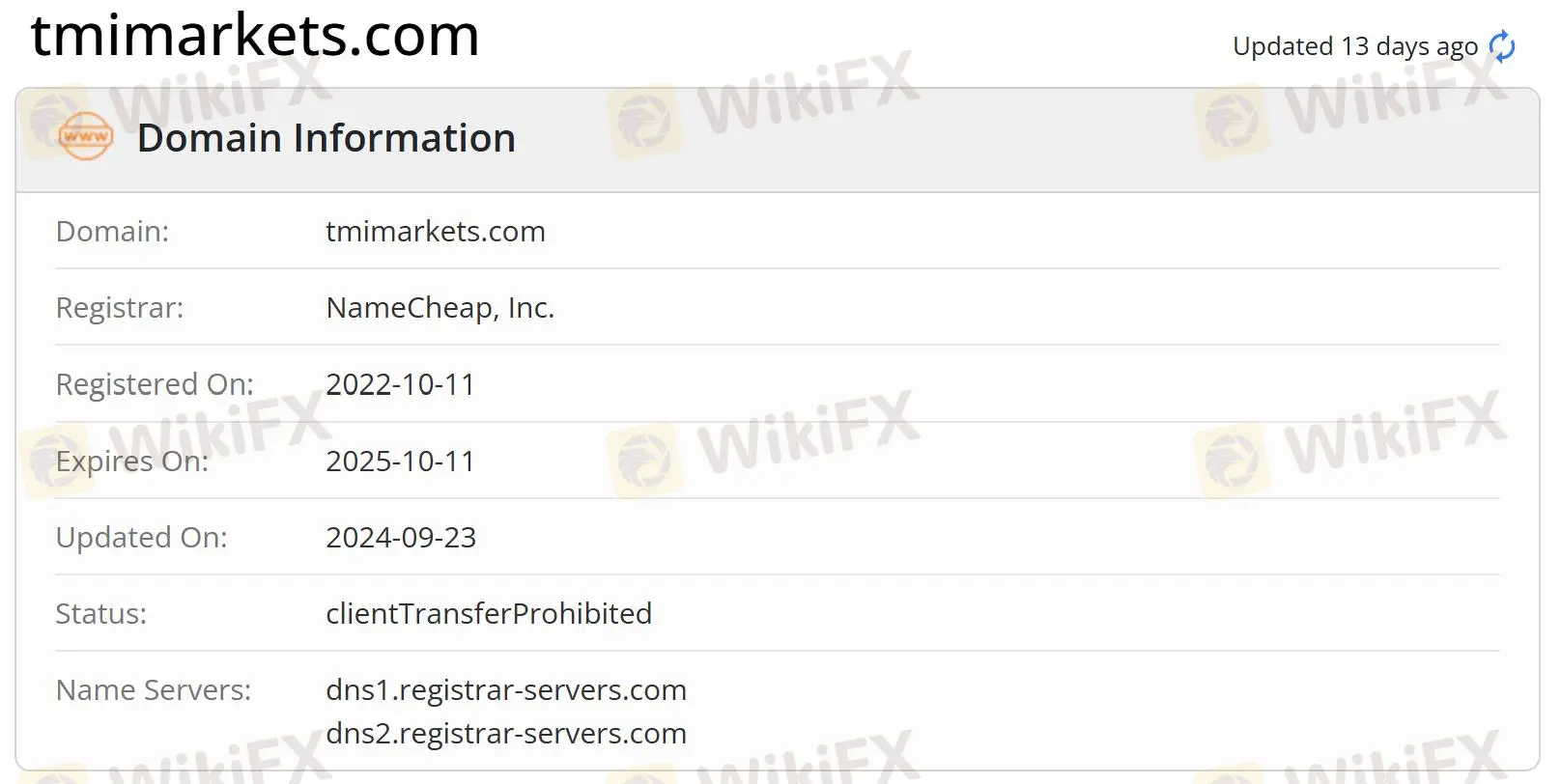 Domain information