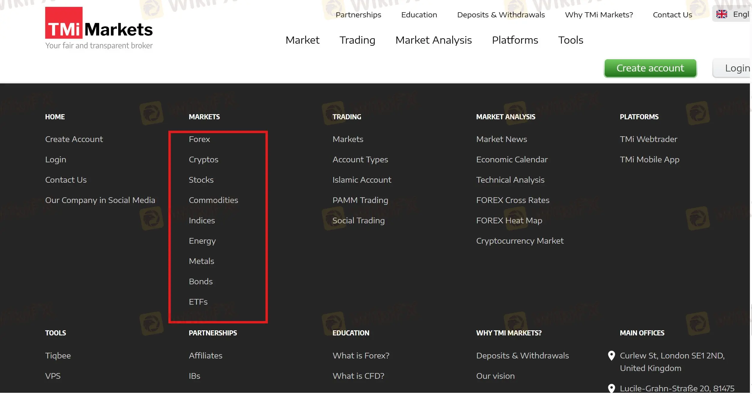 Domain information What Can I Trade on TMi Markets?