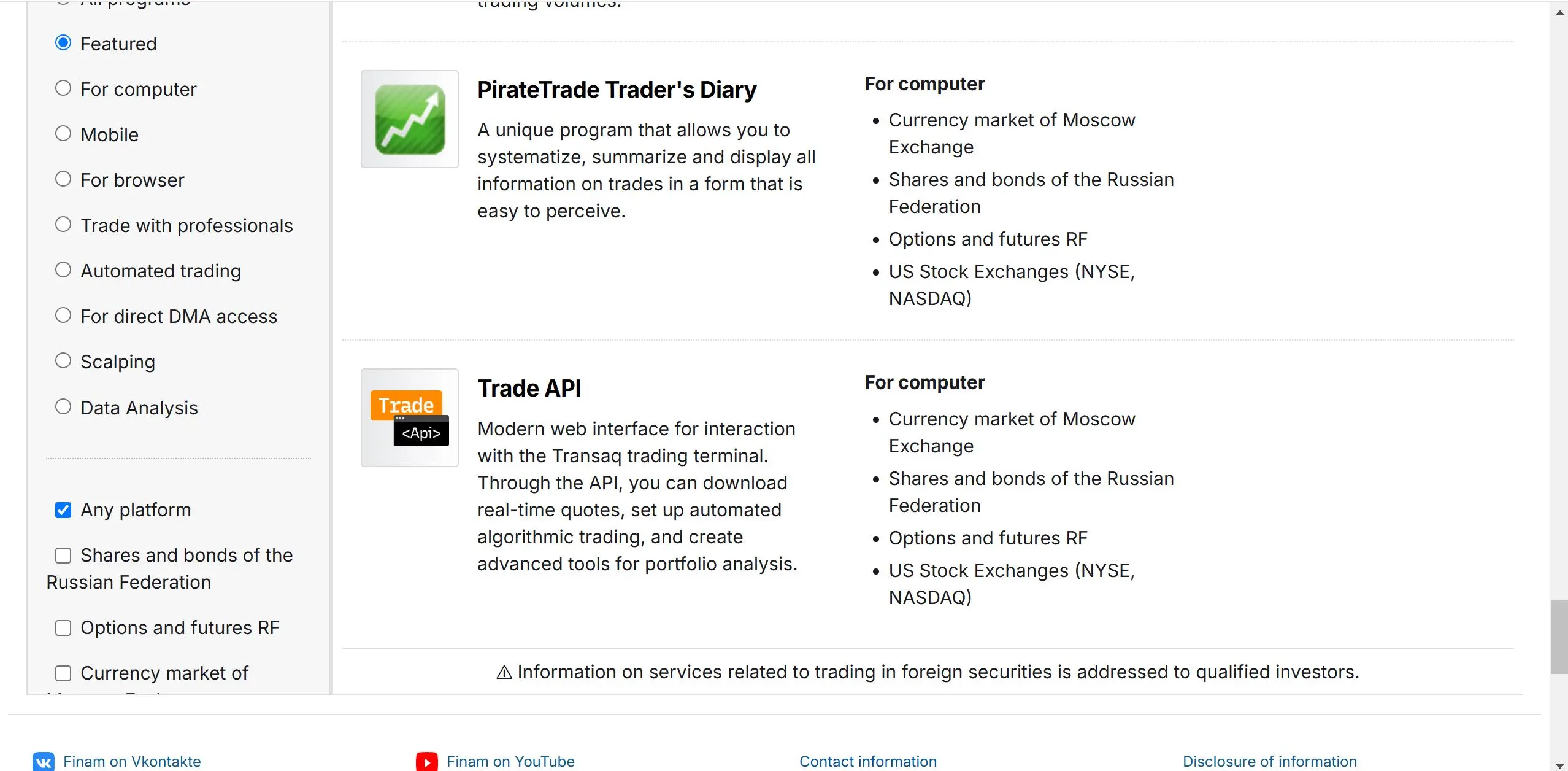 Trading Platform 6 Trading Platform 6