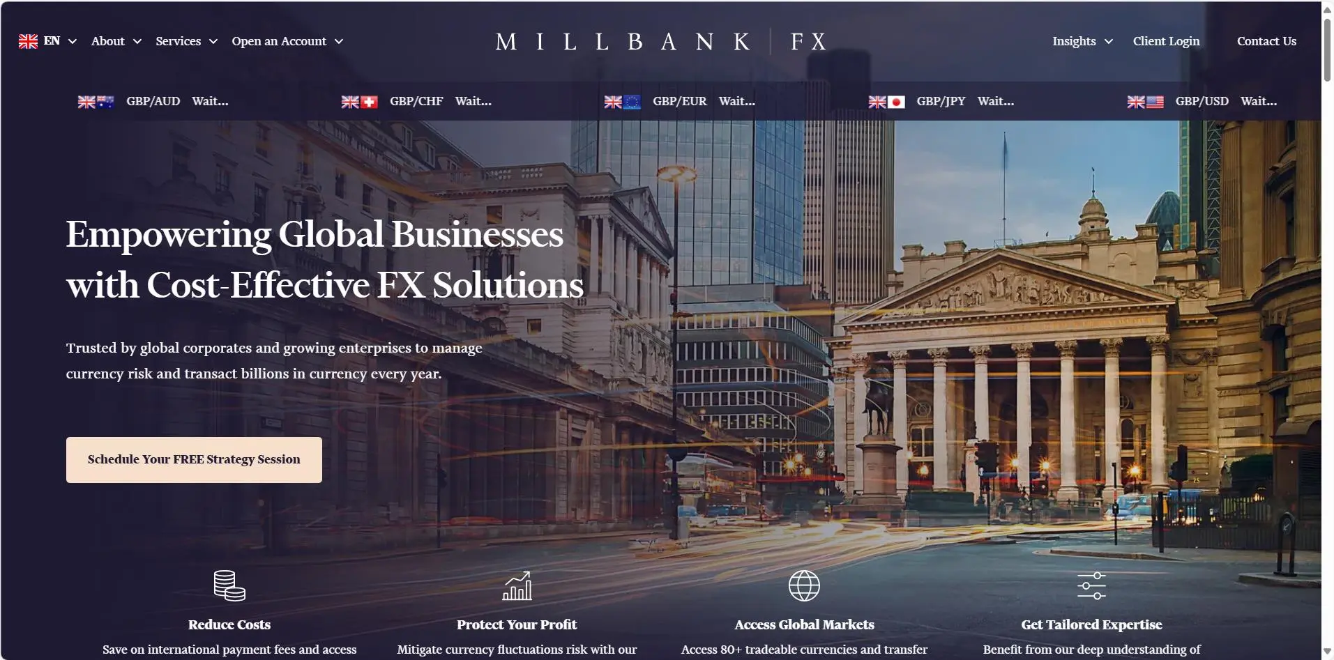 Millbank FX जानकारी Millbank FX जानकारी