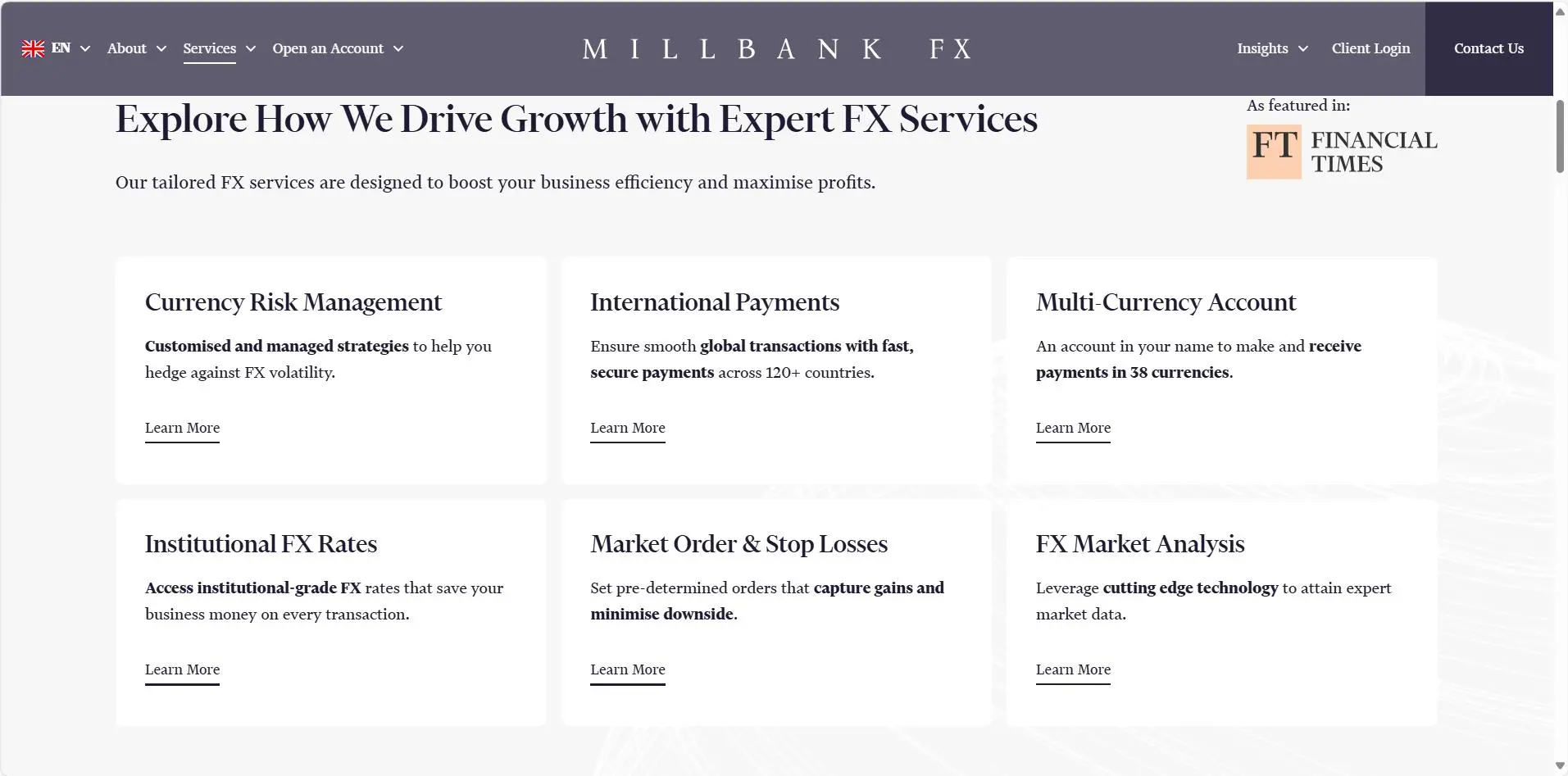 Millbank FX क्या सेवा प्रदान करता है? Millbank FX क्या सेवा प्रदान करता है?
