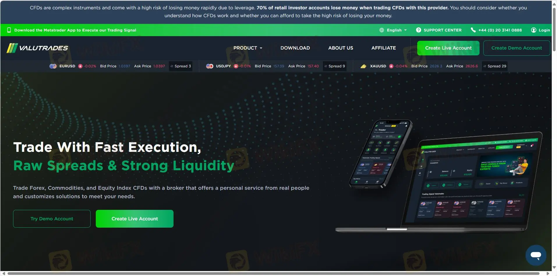 Информация о Valutrades