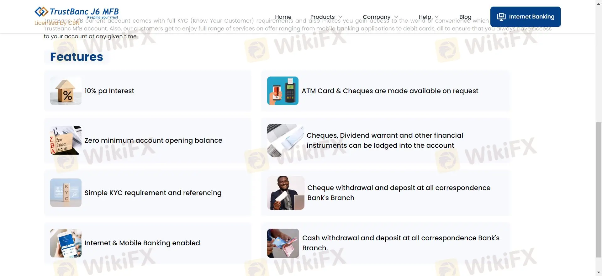 ट्रस्टबैंक फाइनेंशियल ग्रुप शुल्क