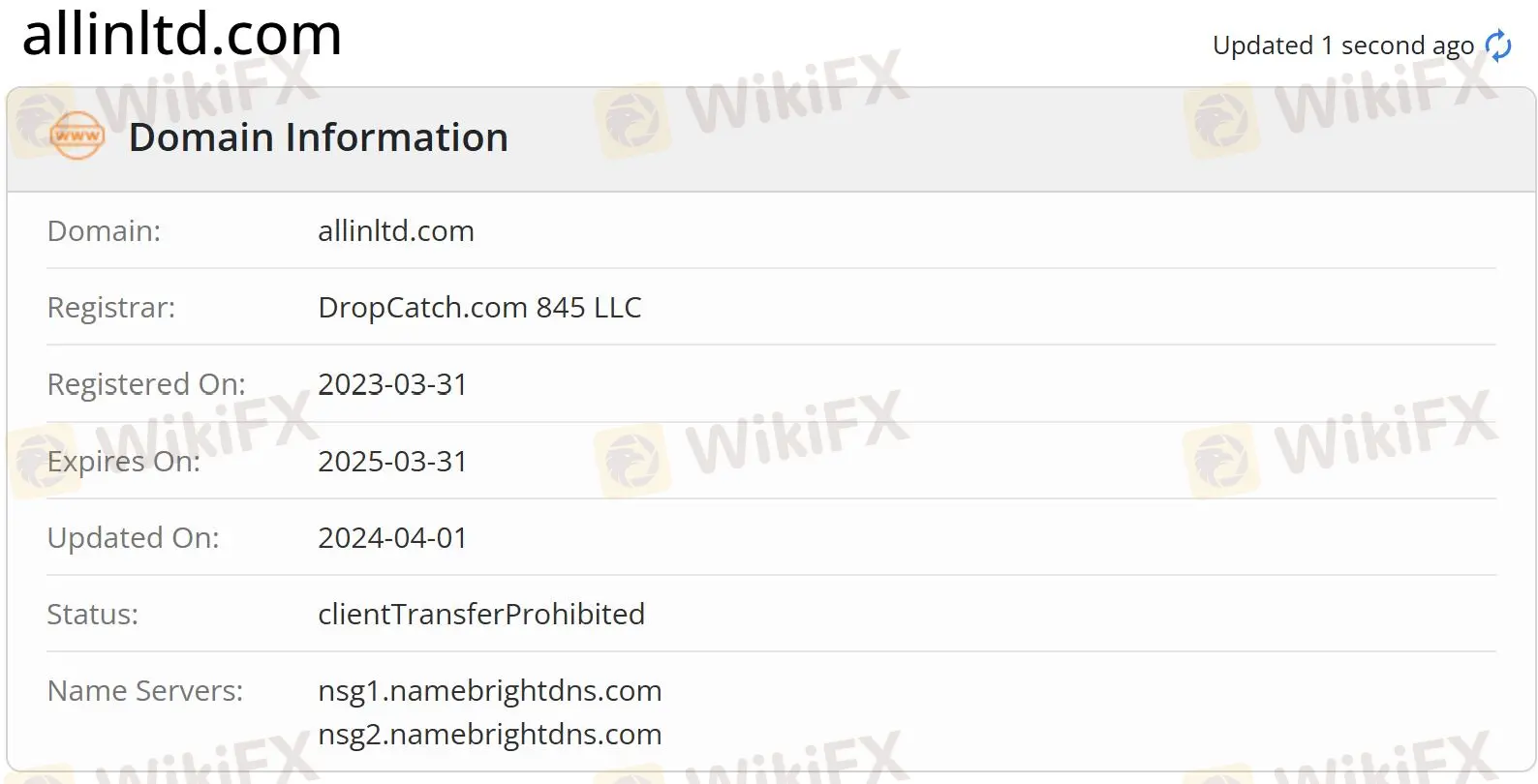 Domain information