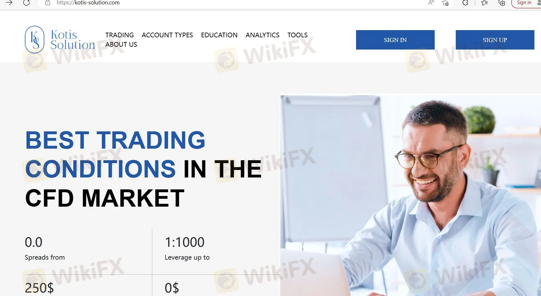 Kotis Solution's homepage