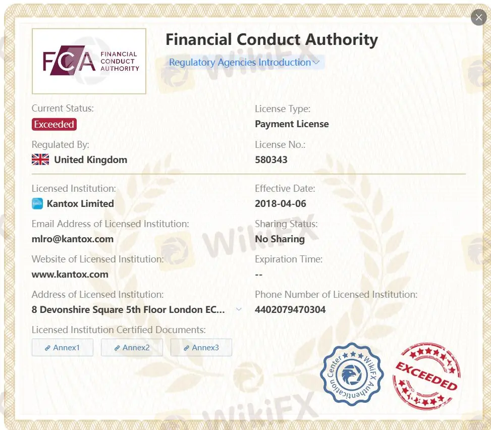Licencia FCA excedida