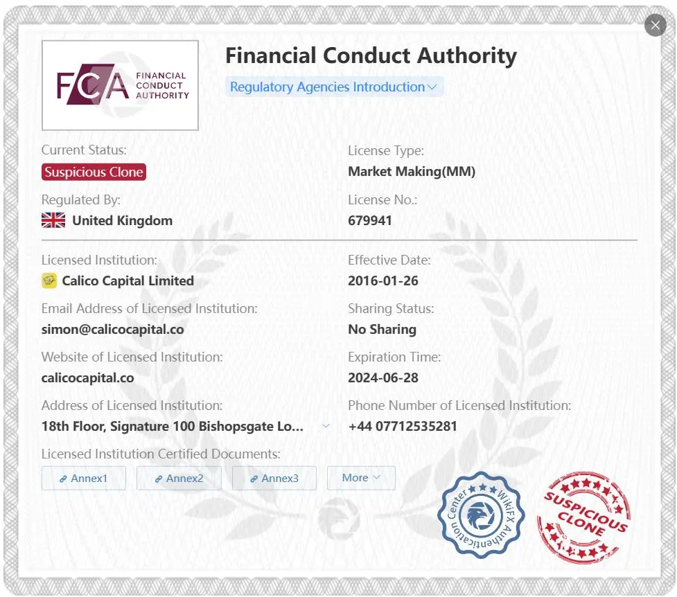 ترخيص FCA المشبوه ترخيص FCA المشبوه