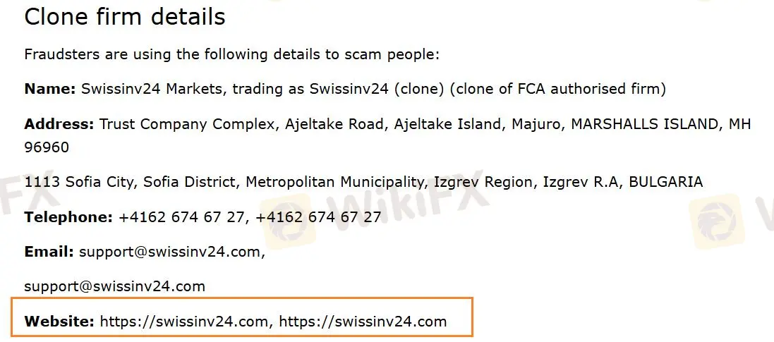 Clone firm details