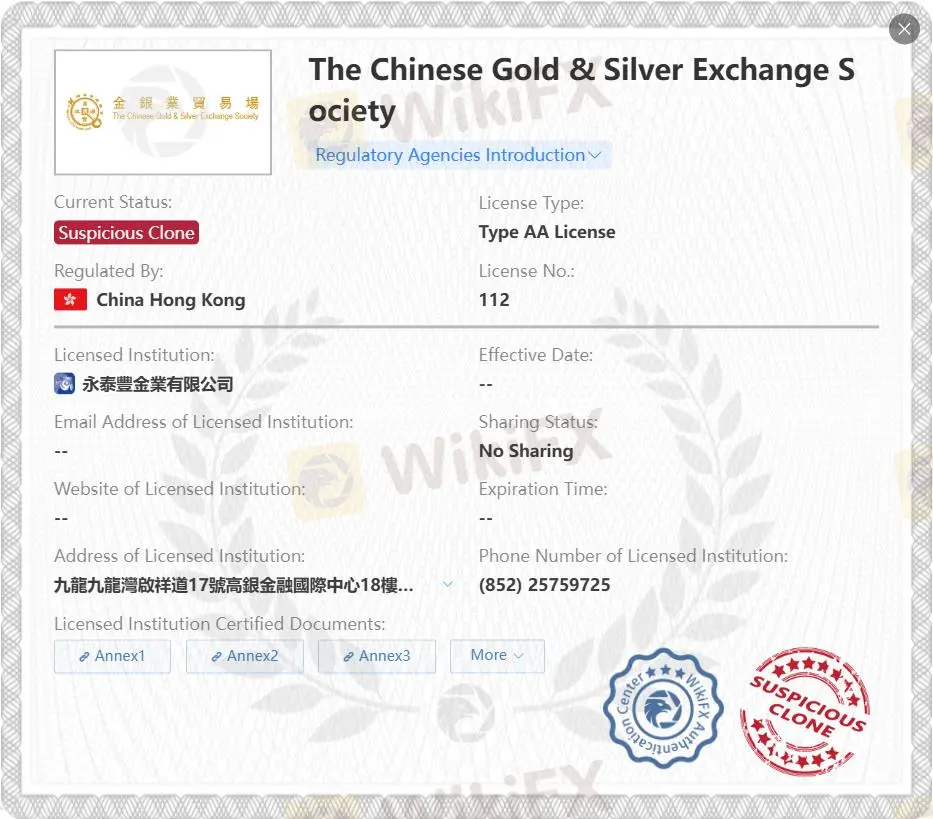 可疑克隆CGSE许可证